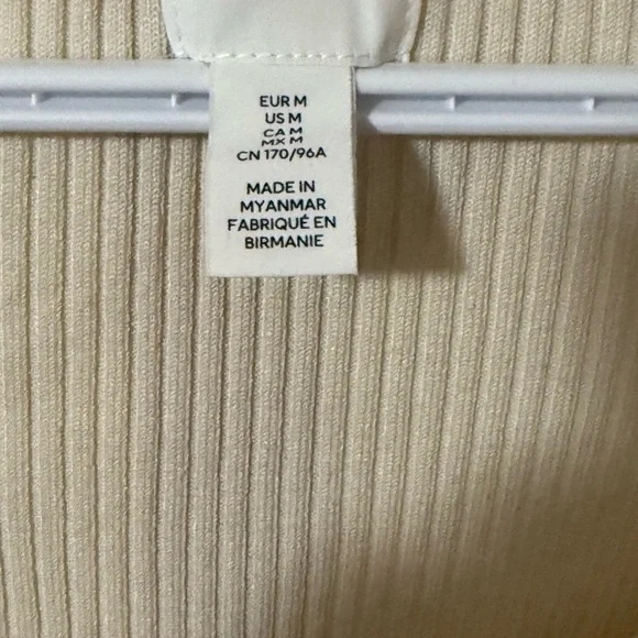 H&M Cream Ribbed Maxi Dress - Picture 6 of 6